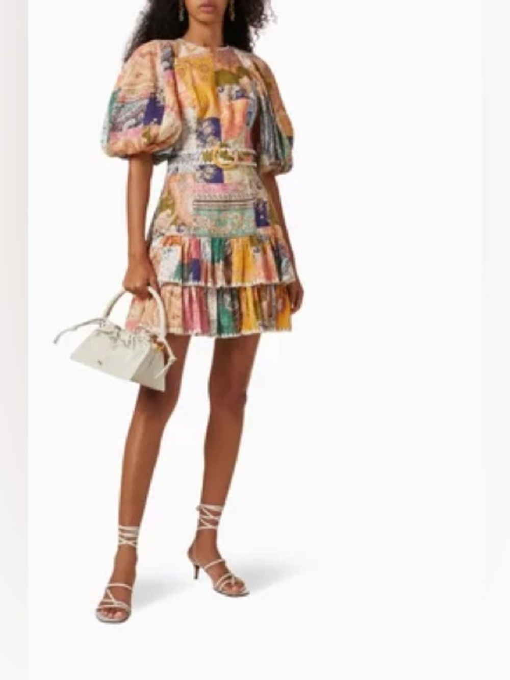 ZIMMERMANN patchwork mini dress ZIM 0 / US 2 Summer Línen‎ Blend